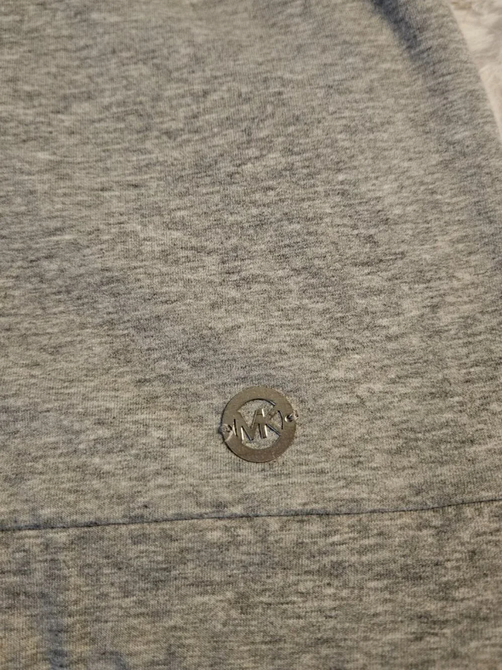 Michael Kors Gray Drawstring Hoodie Pullover Sweatshirt size L